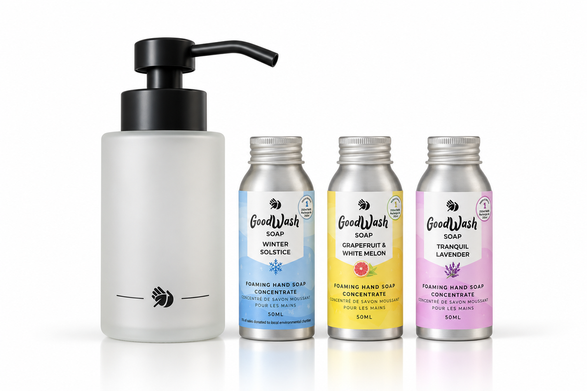 Foaming Hand Soap Starter Kit Naturally Scented