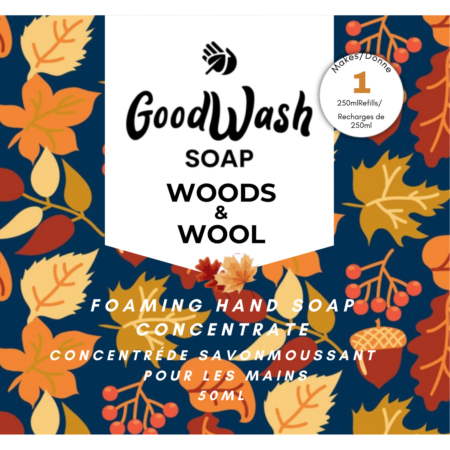 Woods & Wool Foaming Hand Soap Concentrate 50ml